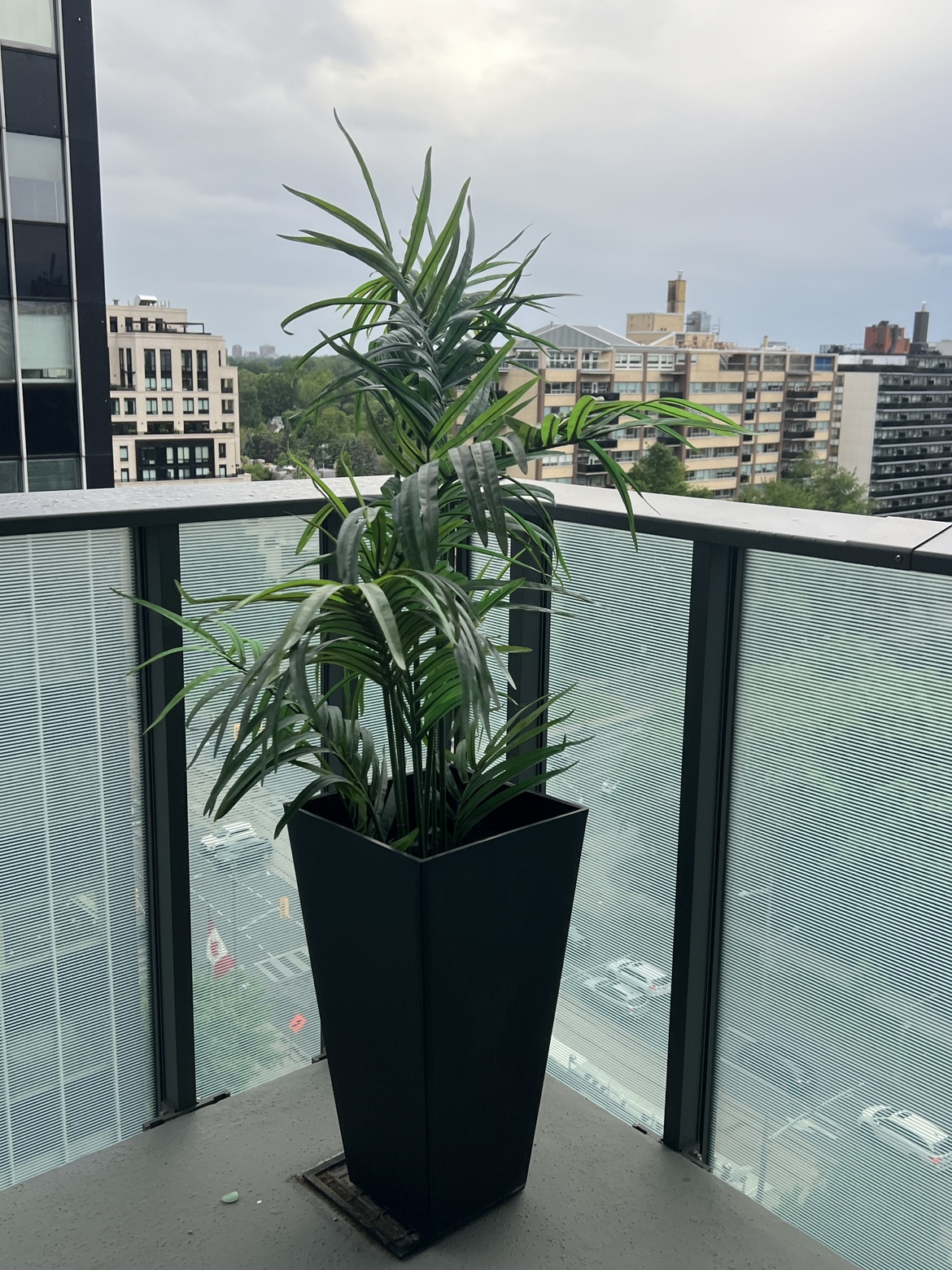 IKEA fake palm with planter