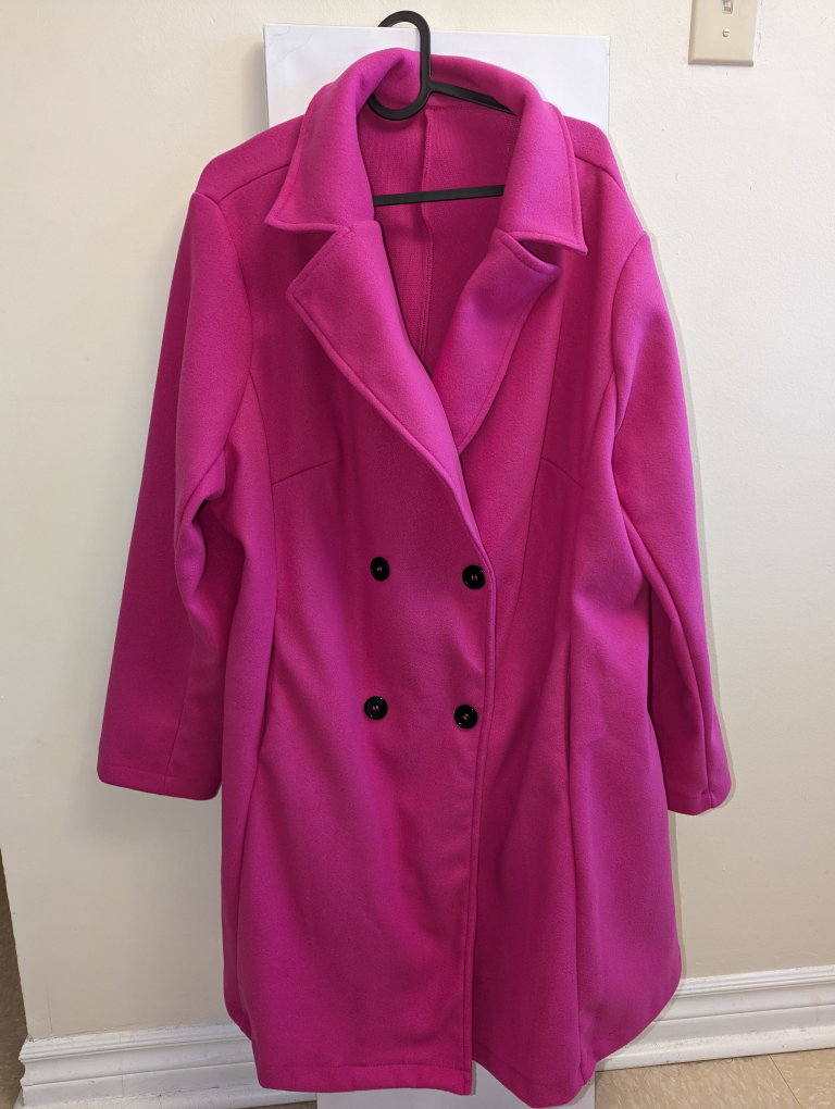 Beautiful Bright Pink Coat Size 2x