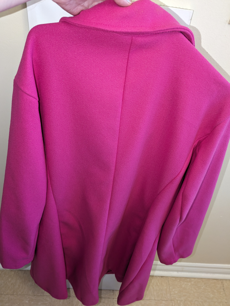 Beautiful Bright Pink Coat Size 2x - photo 2