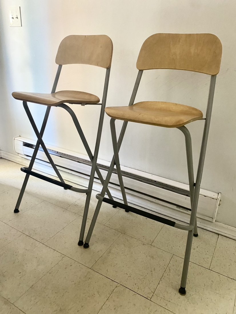 FRANKLIN Bar stool with backrest