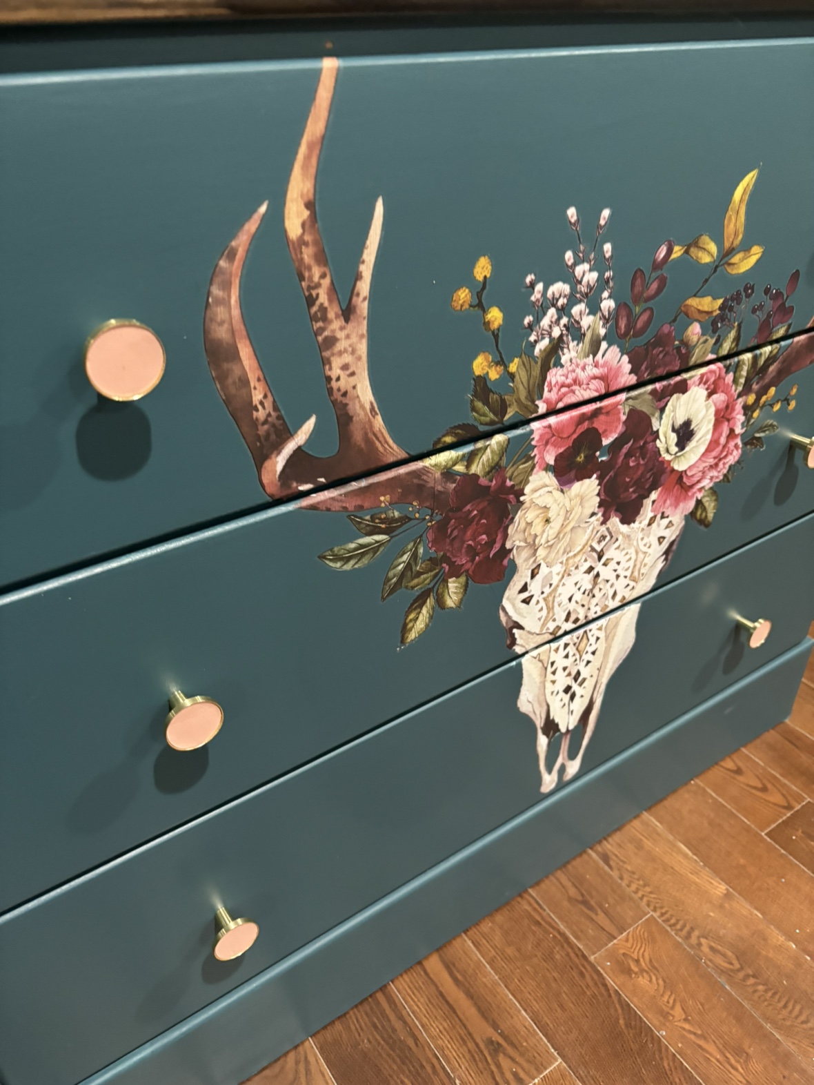 Teal bohemian dresser image indicator(5)