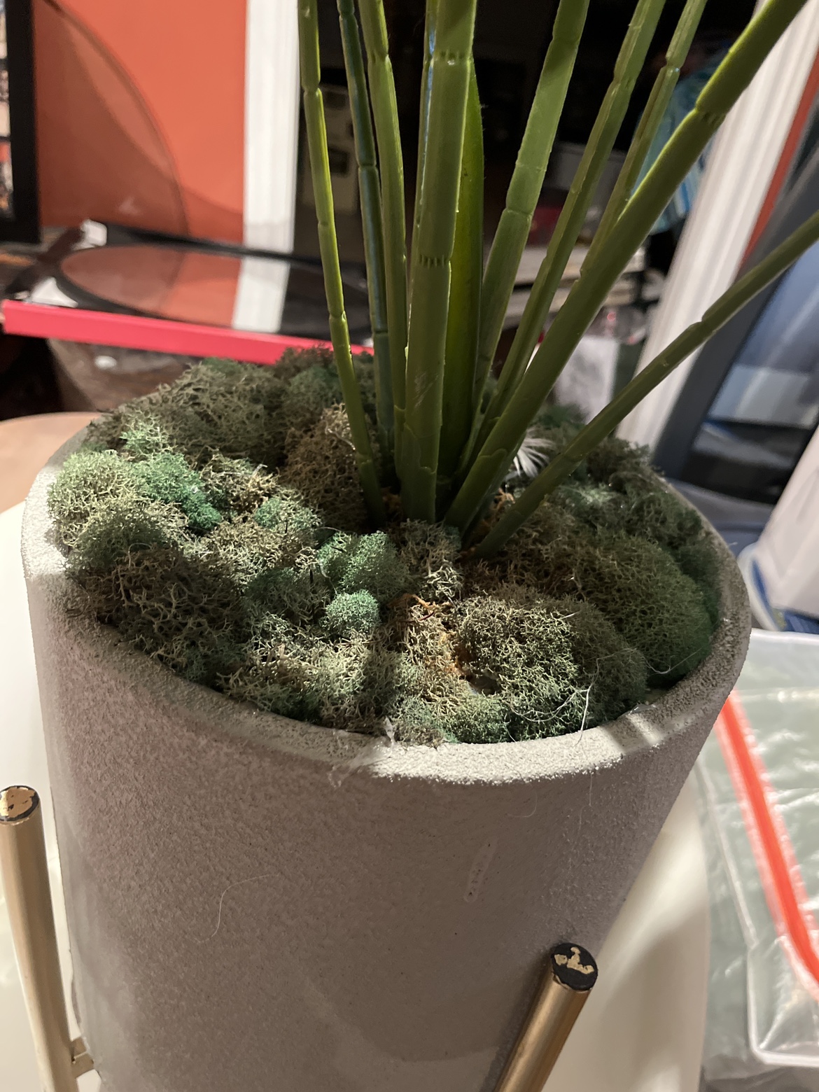 Faux plant with stand - photo 3