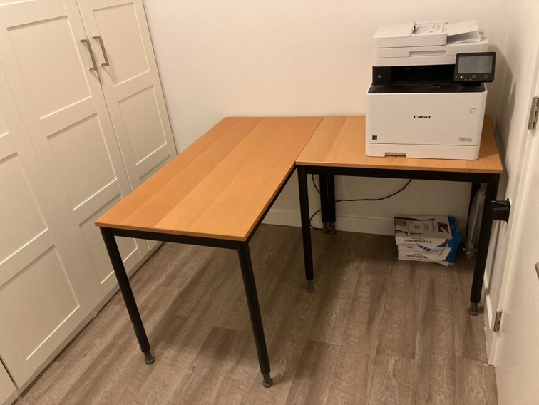 Set of two office desks