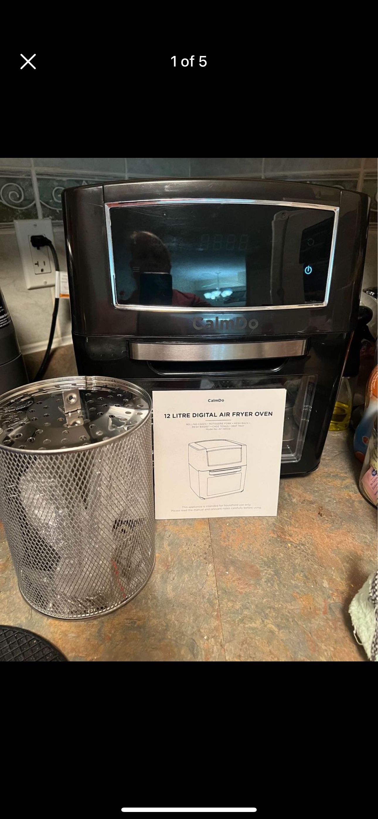 1500w air fryer like new just used about 2 times