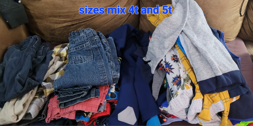Boys 4T and 5T mix clothes plus spring / fall/ winter coat