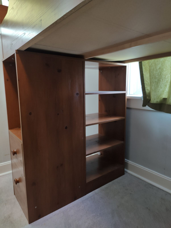 loft bed with desk - photo 2