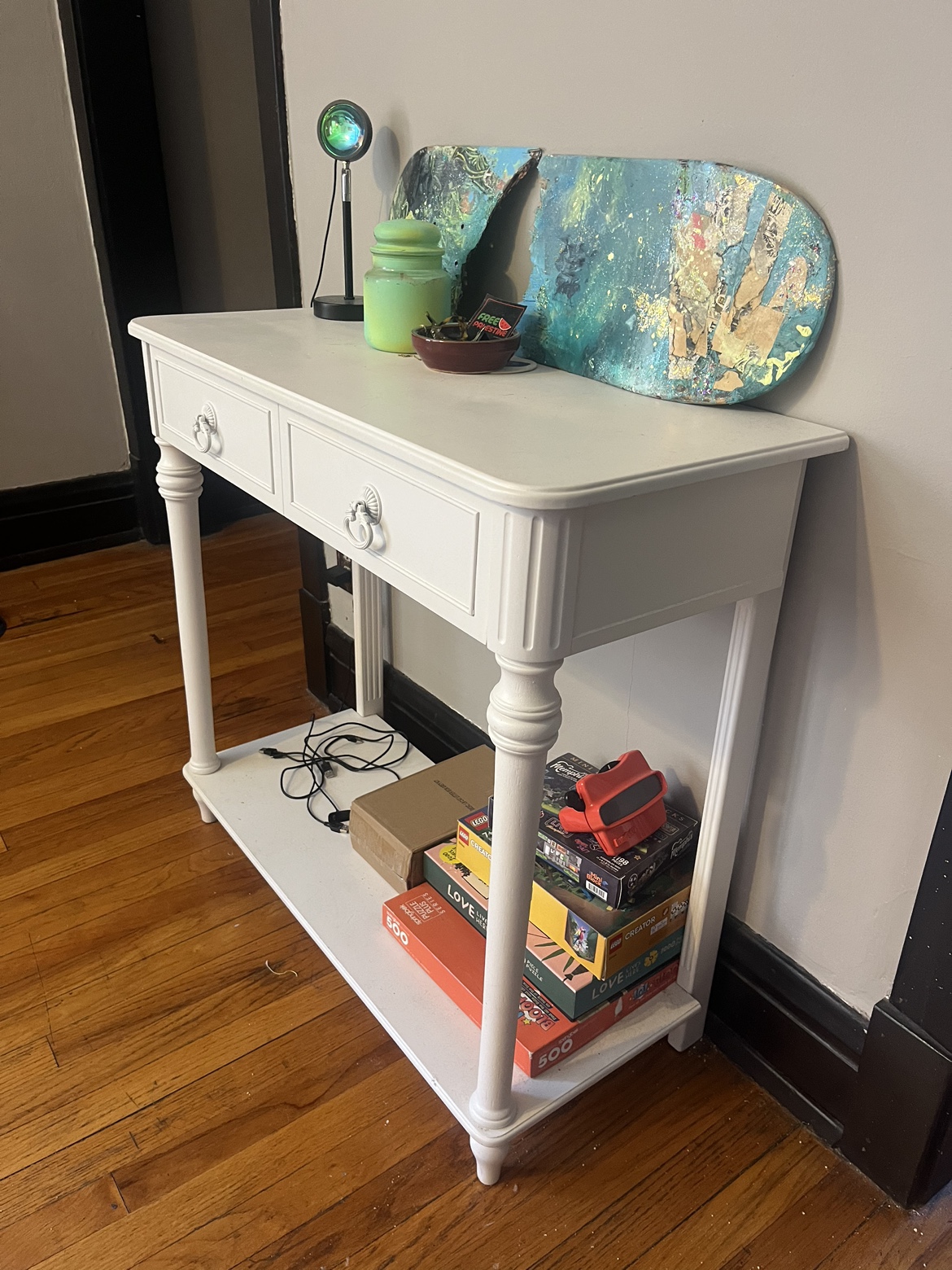 White Entryway Table - photo 2
