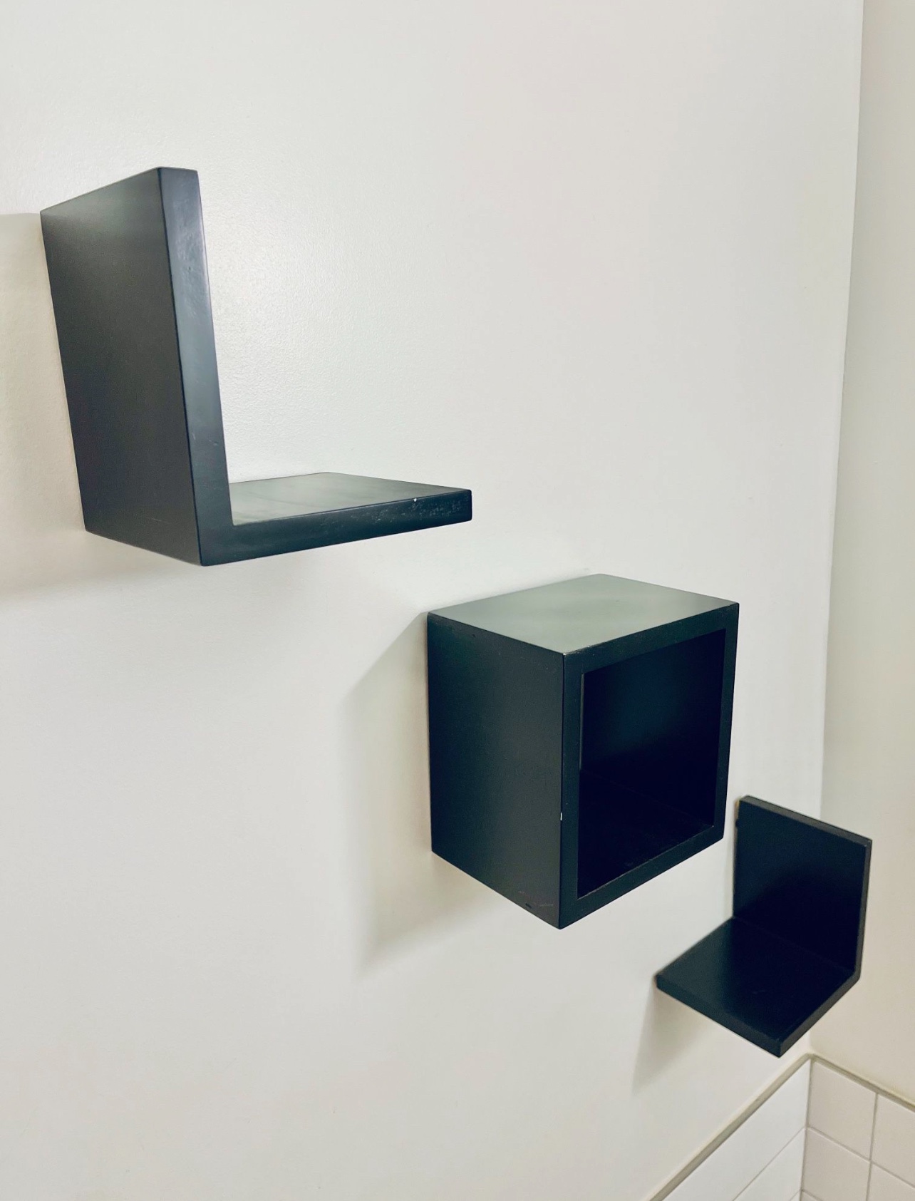 Black Wood Shelves, 5 shelves - photo 2