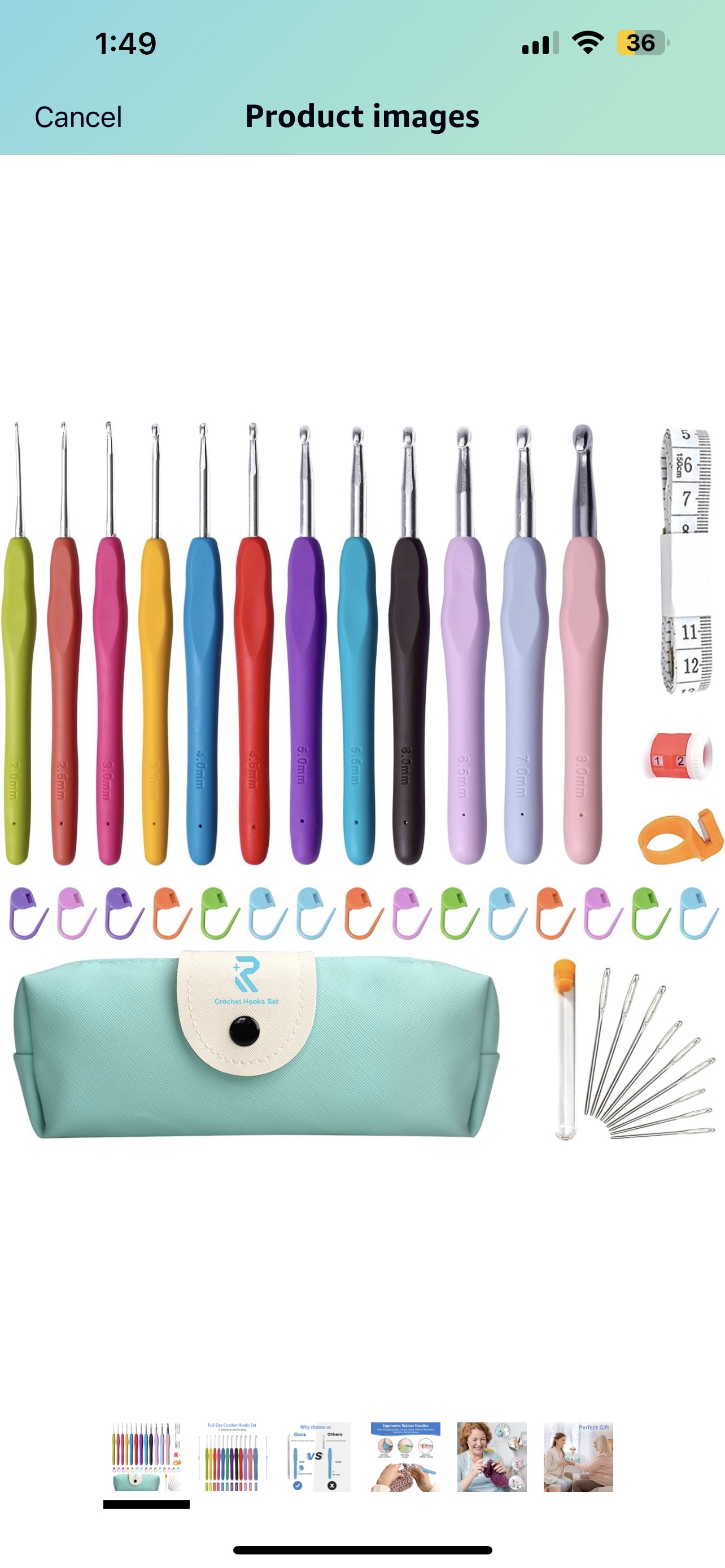 Crochet Hooks set, 12 size