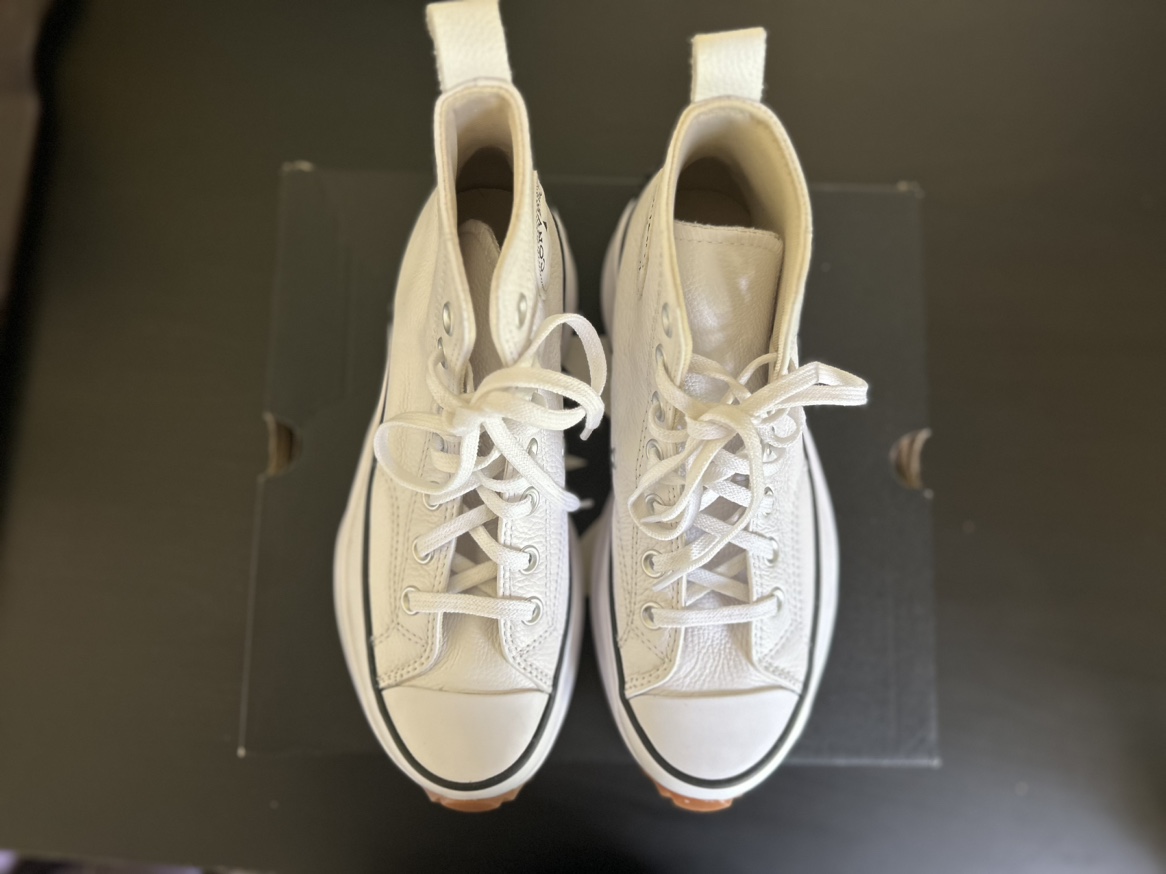 Converse platform high top Leather white (Retail price $140) image indicator(6)