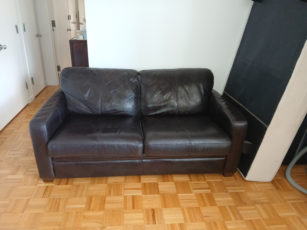 Real leather Couch - photo 3