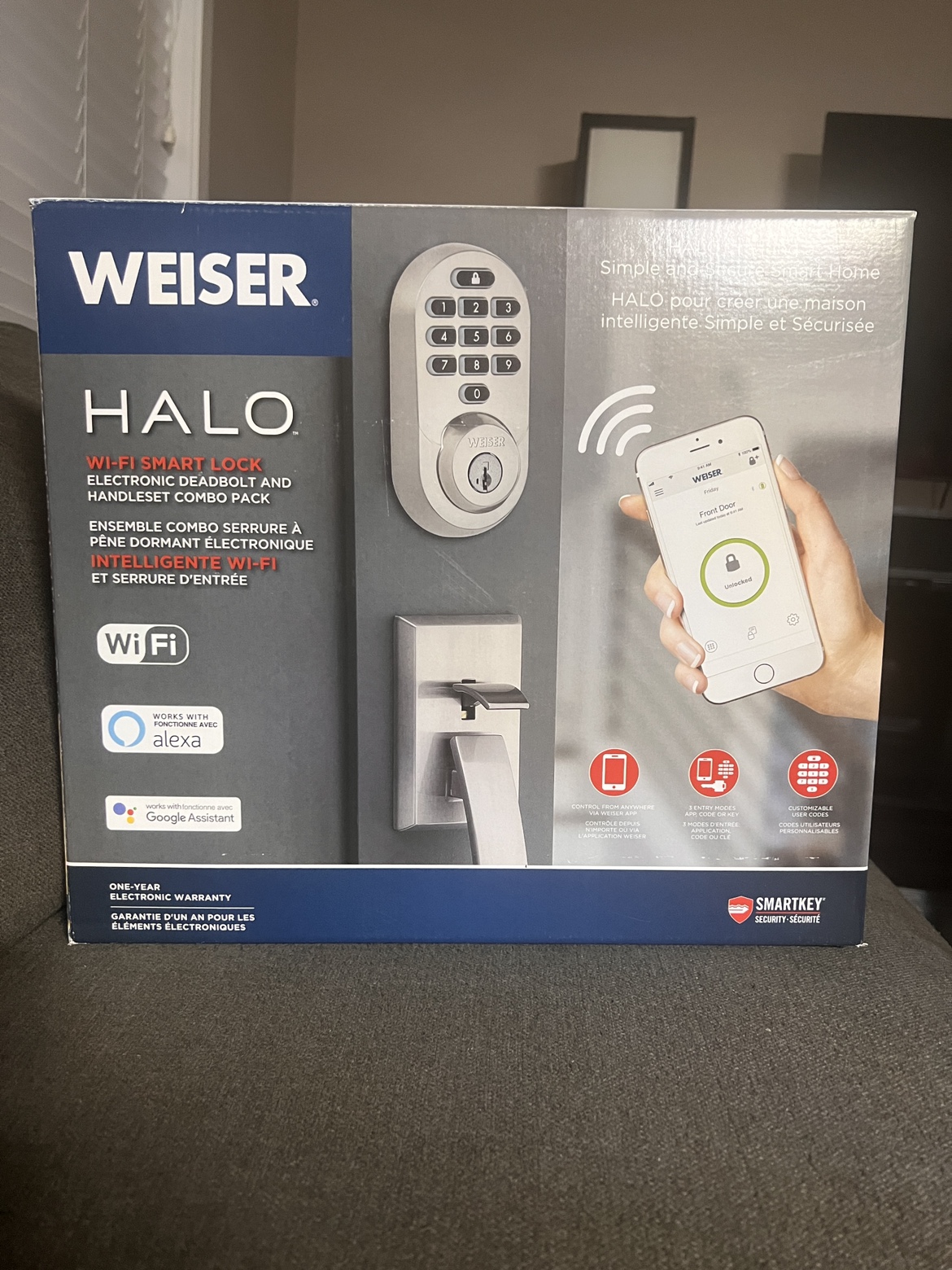 Weiser halo wifi smart lock and handle set combo *NEW*