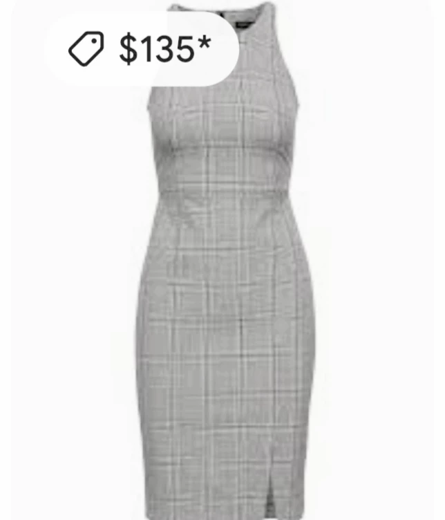 Banana Republic Dress, Plaid Print Sleeveless Midi 2 image indicator(3)