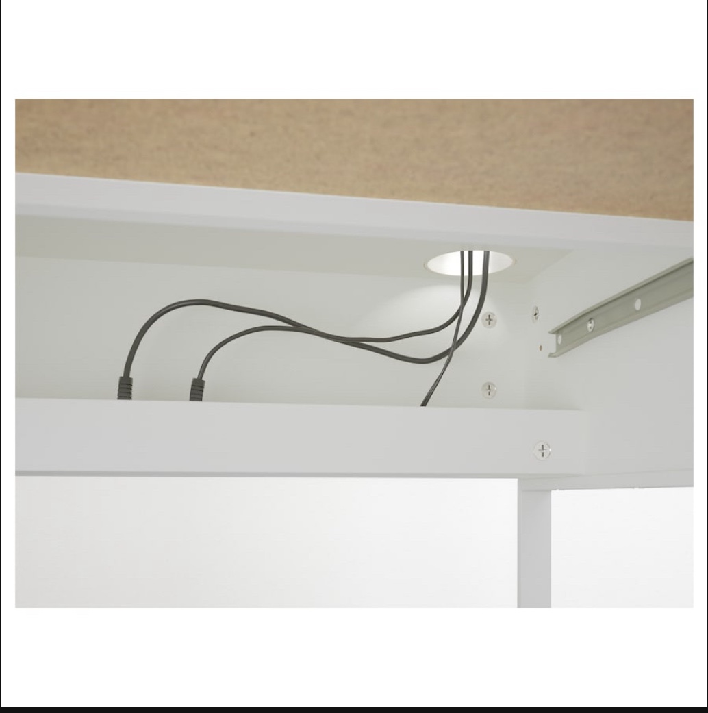Must go! Micke white office desk (very good condition) - photo 5