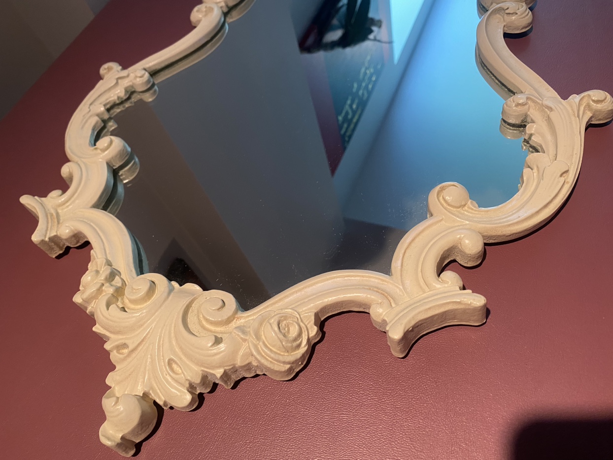 Vintage Italian Rococo Style Mirror Original Durwood Frame - photo 2