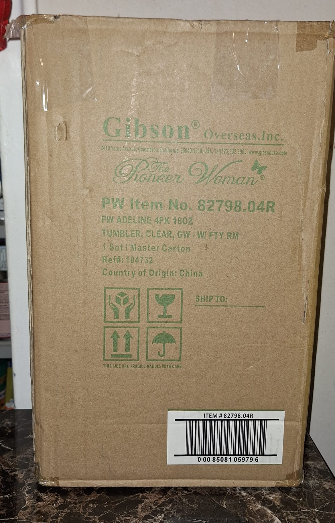 The Pioneer Woman Adeline 16-Ounce Embossed Glass Tumblers image indicator(10)