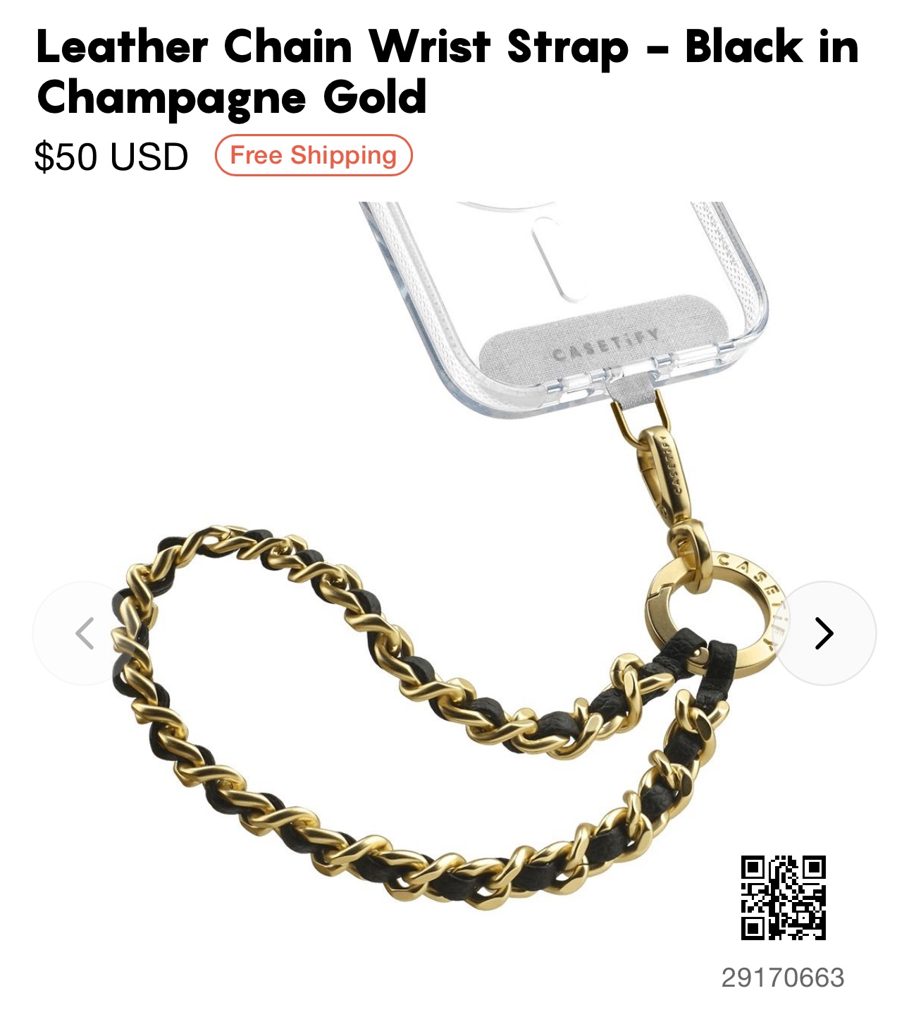 Casetify leather strap chain - photo 5