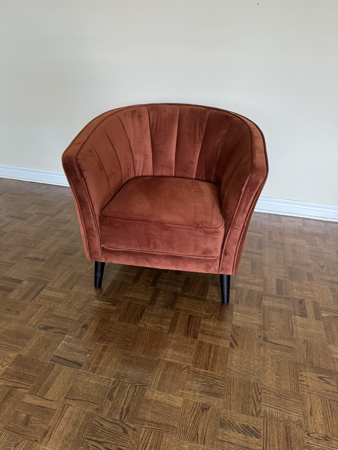 2 velvet chairs
