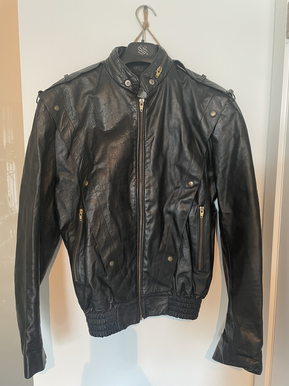 Vintage Jonathan Christopher Leather Motorcycle Jacket - Small