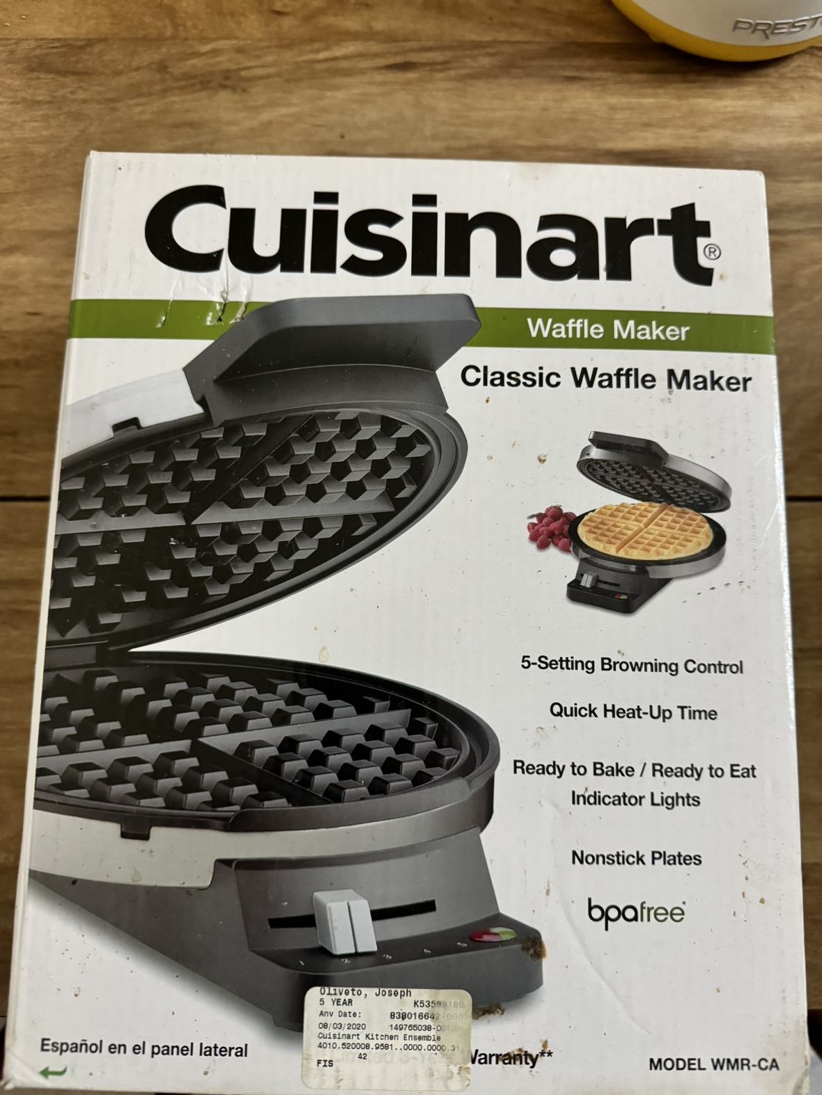 Waffle maker (never used)