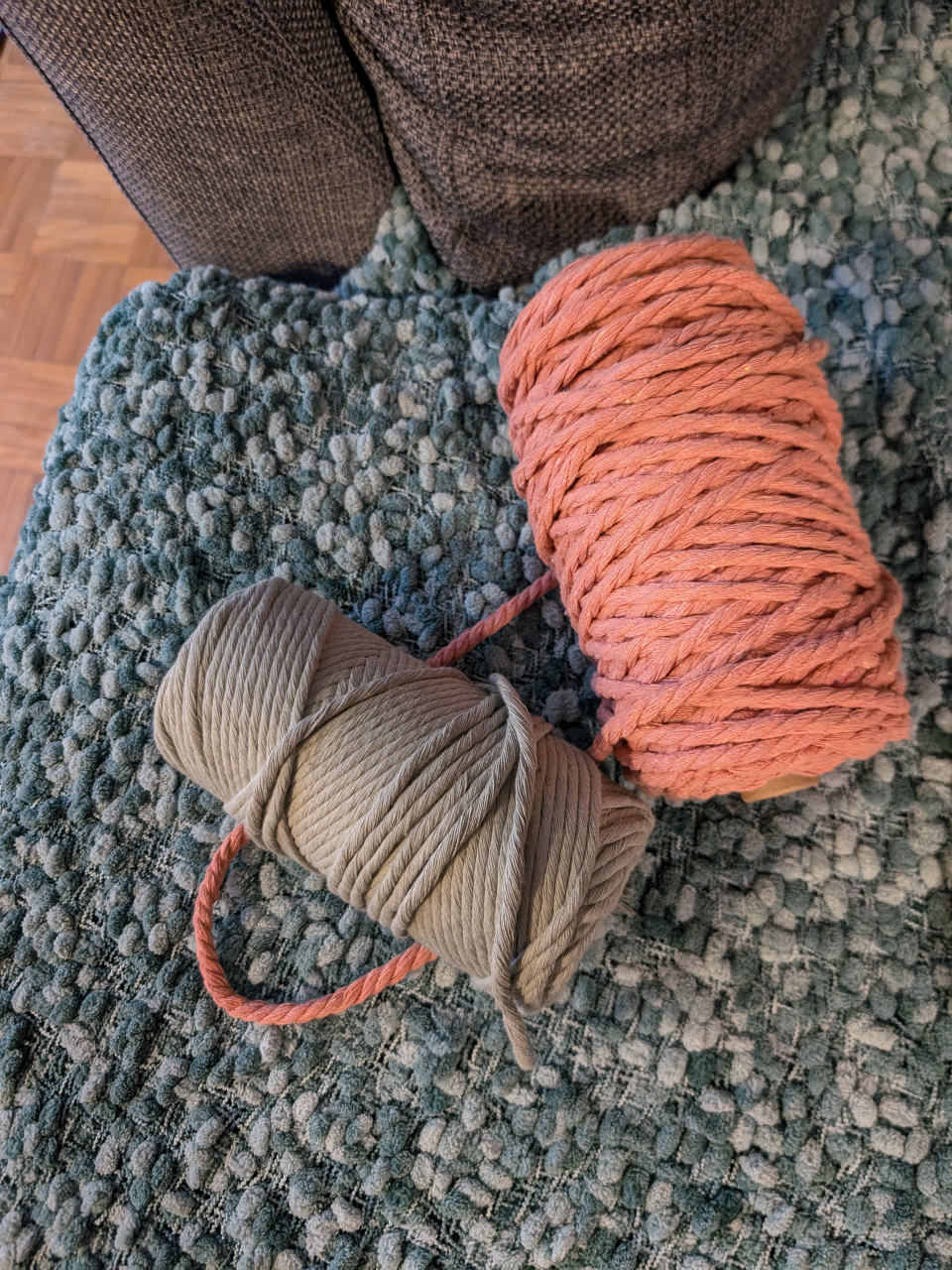 100% recycled cotton rope used for macrame plant hangers image indicator(5)