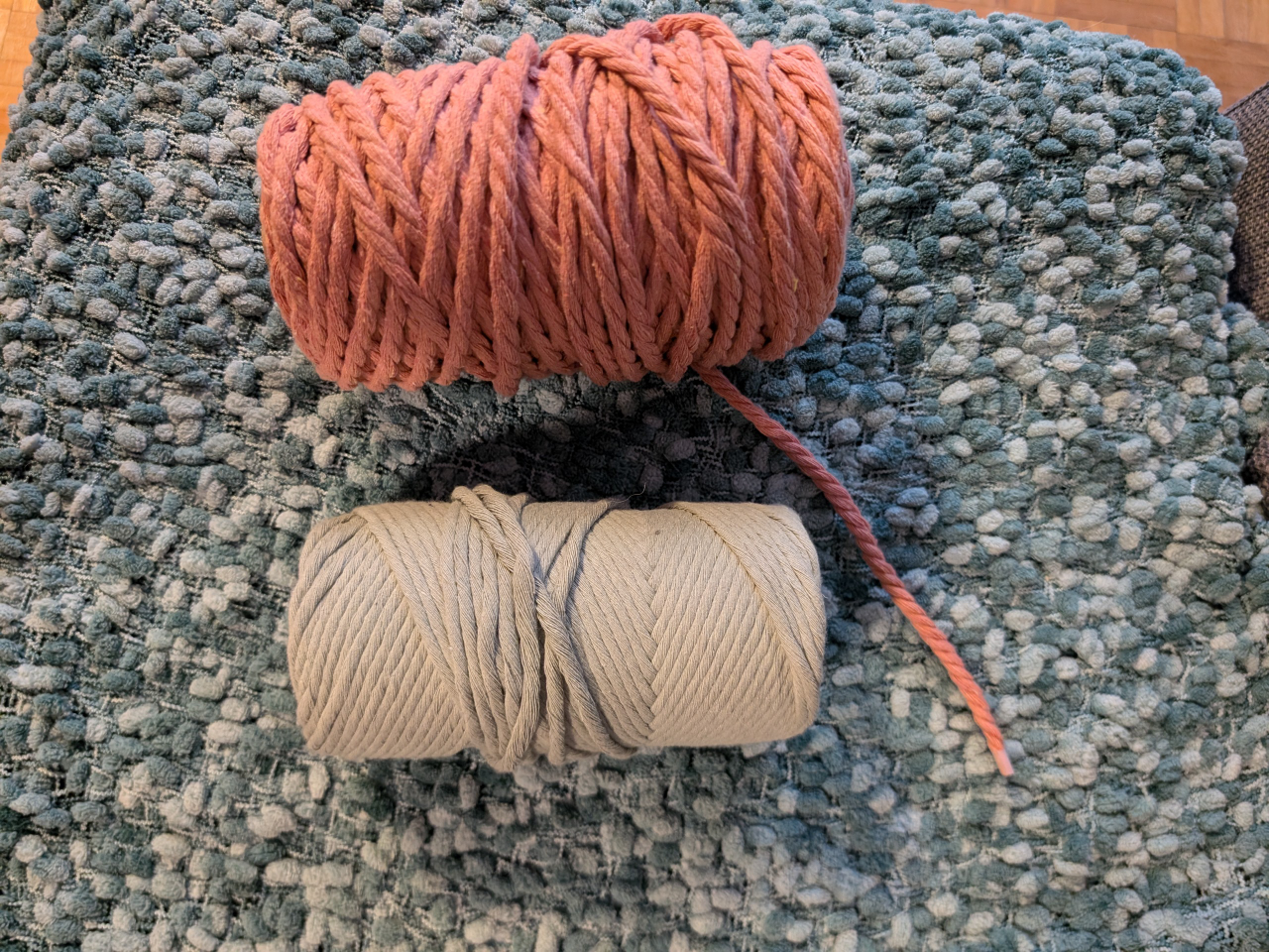 100% recycled cotton rope used for macrame plant hangers image indicator(8)