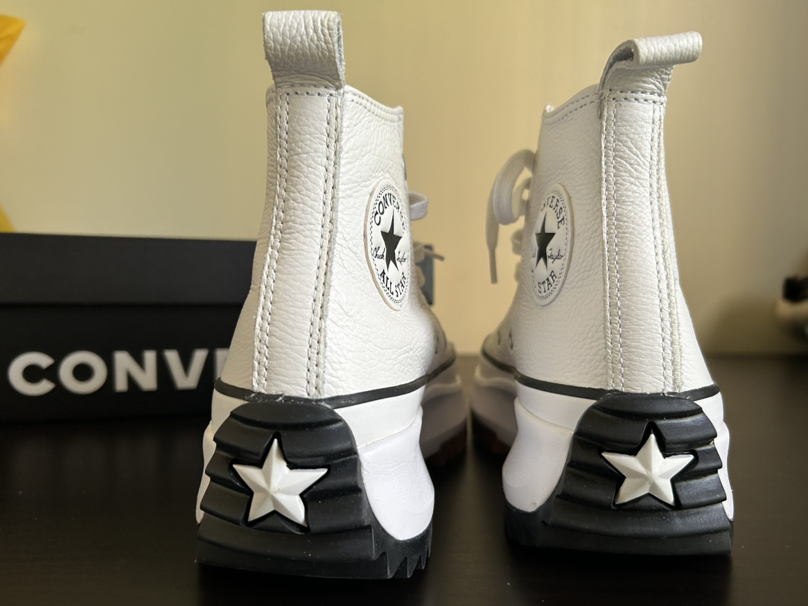 Converse platform high top Leather white (Retail price $140) image indicator(3)