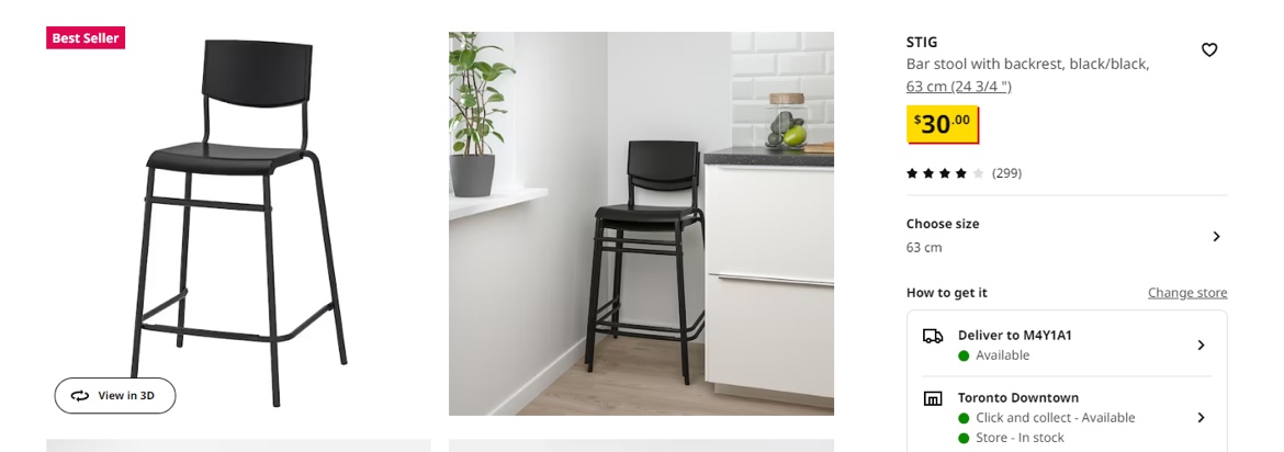 Ikea Bar stool (set of 2)