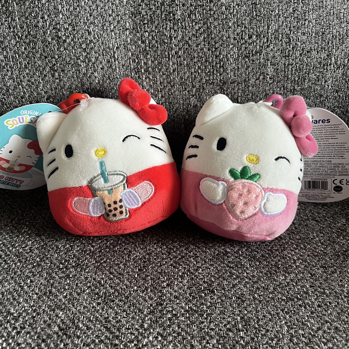 BNWT 4” Squishmallows Hello Kitty hanger  keychain thumbnail