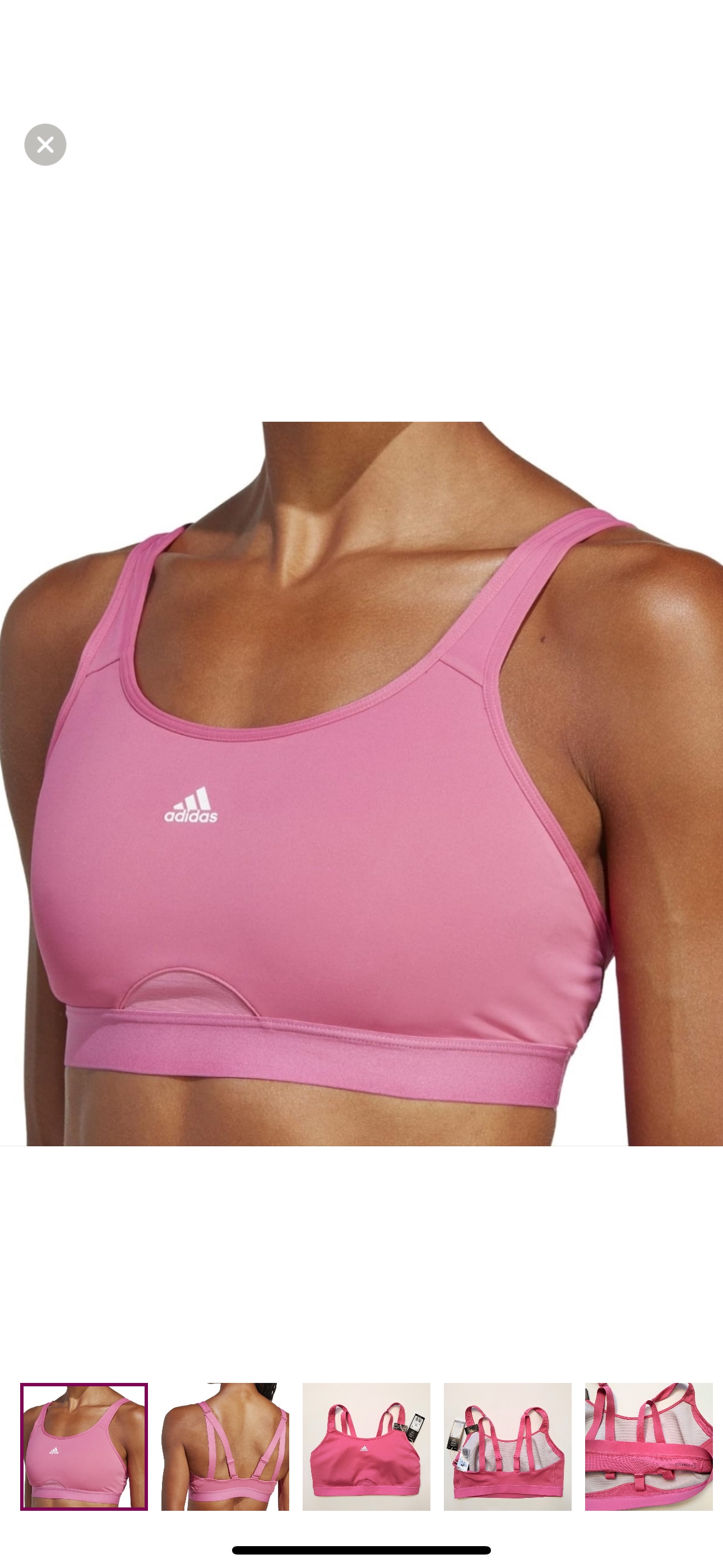 NWT Adidas TLRD Move High Support Bra in Pink image indicator(7)