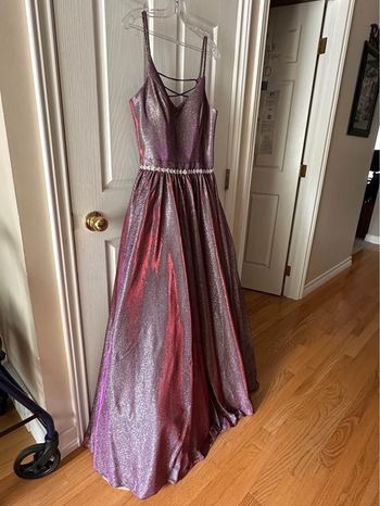 Beautiful multi coloured Grad dress