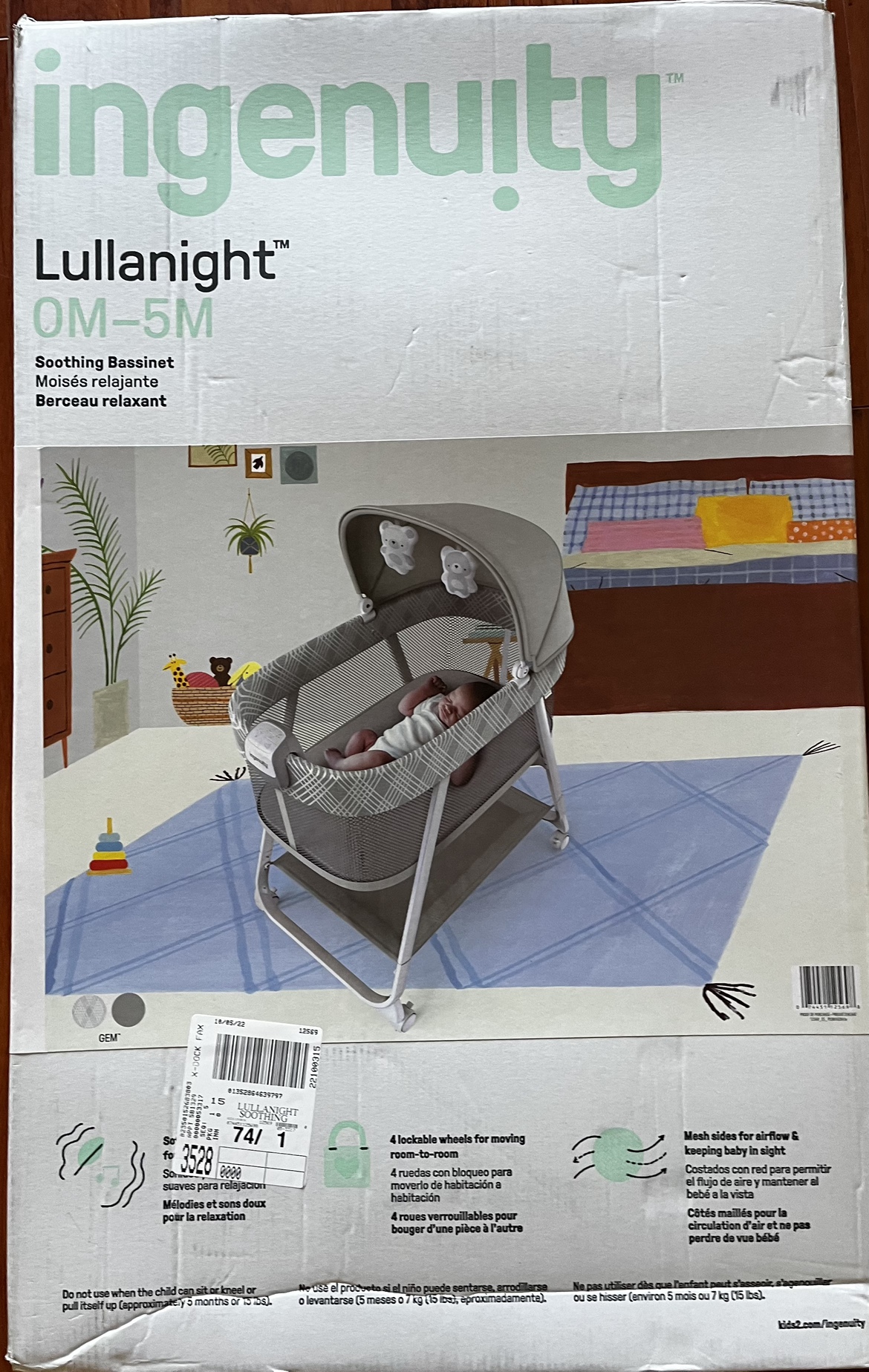 Ingenuity soothing Baby Basinet