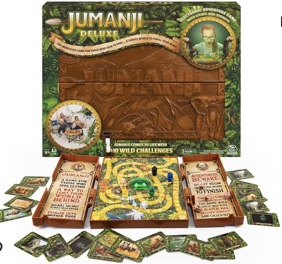Jumanji Deluxe Game, Electronic Version of Adventure Board Game