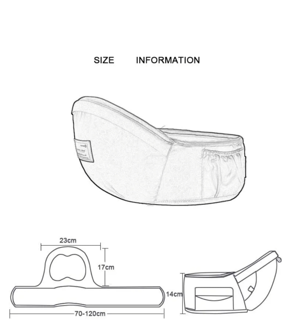 Hip Seat Carrier Waist Baby Stool image indicator(5)