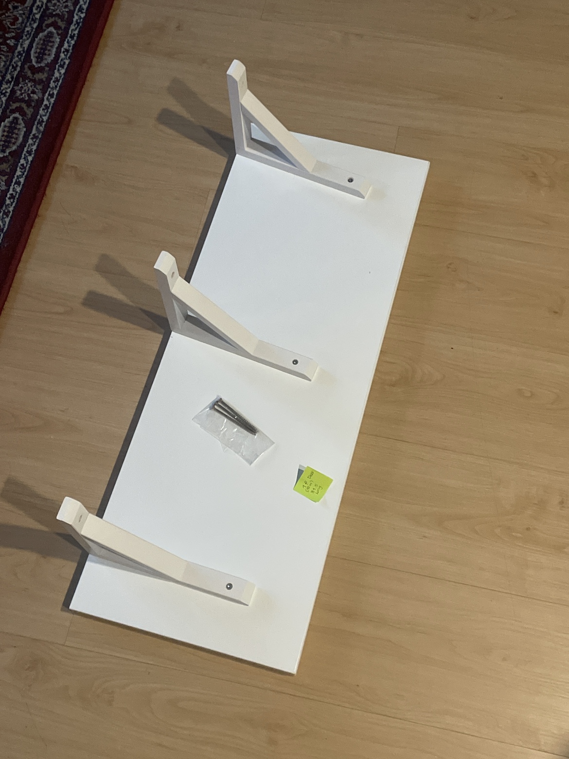White Shelf and Brackets