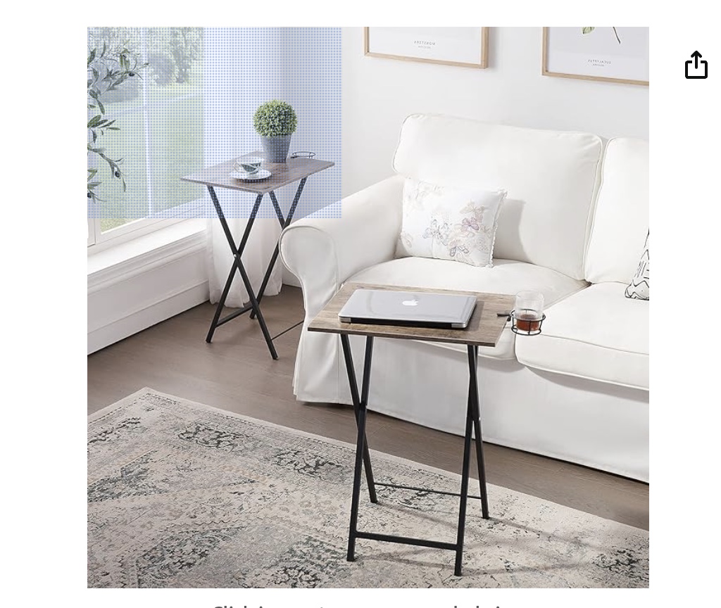 Two beautiful foldable tables. Golden/White - photo 3
