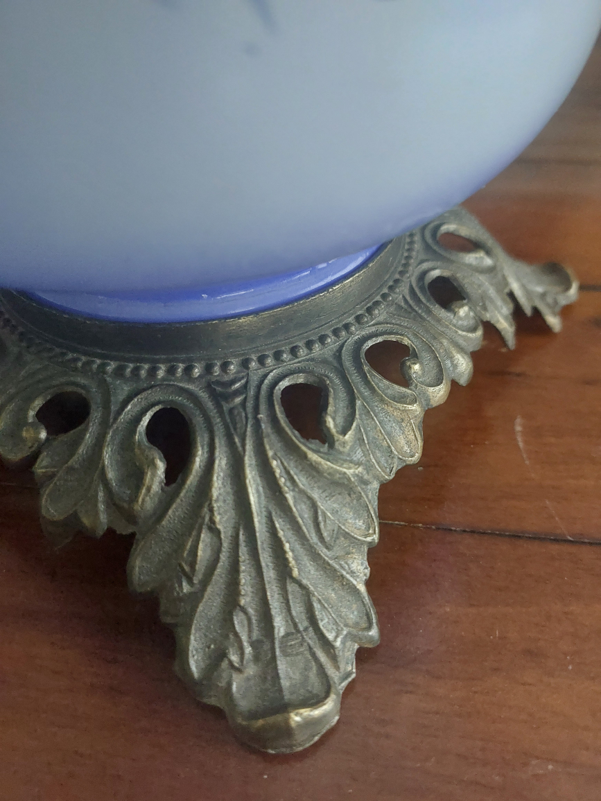 Gone with the Wind blue hurricane lamps electric - photo 5
