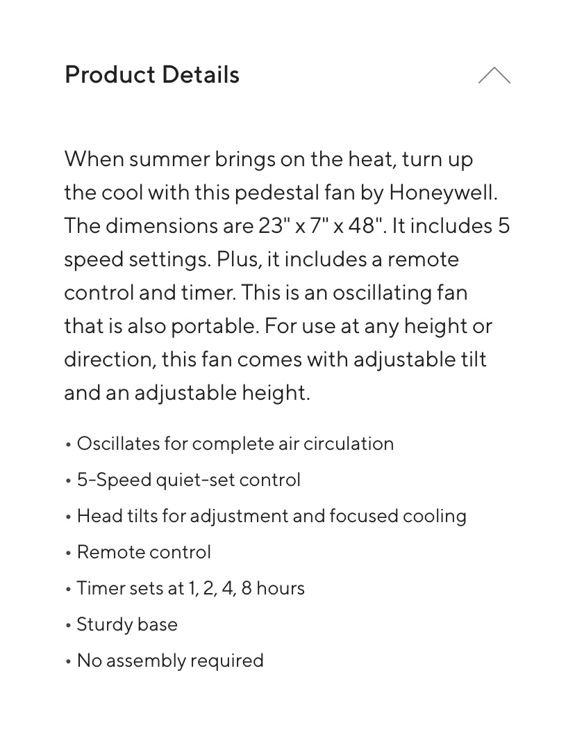 Honeywell Stand Fan (quiet set) image indicator(4)