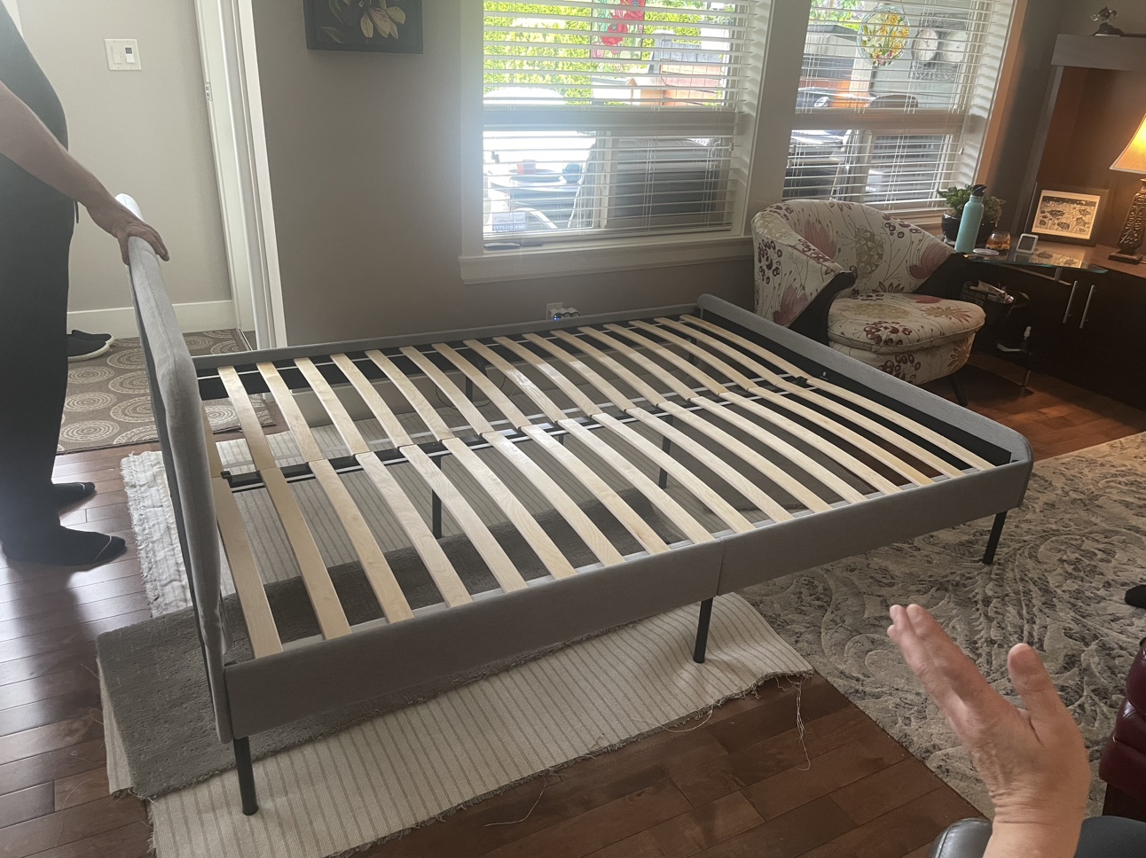 IKEA Slattum Upholstered Bed Frame (Queen)