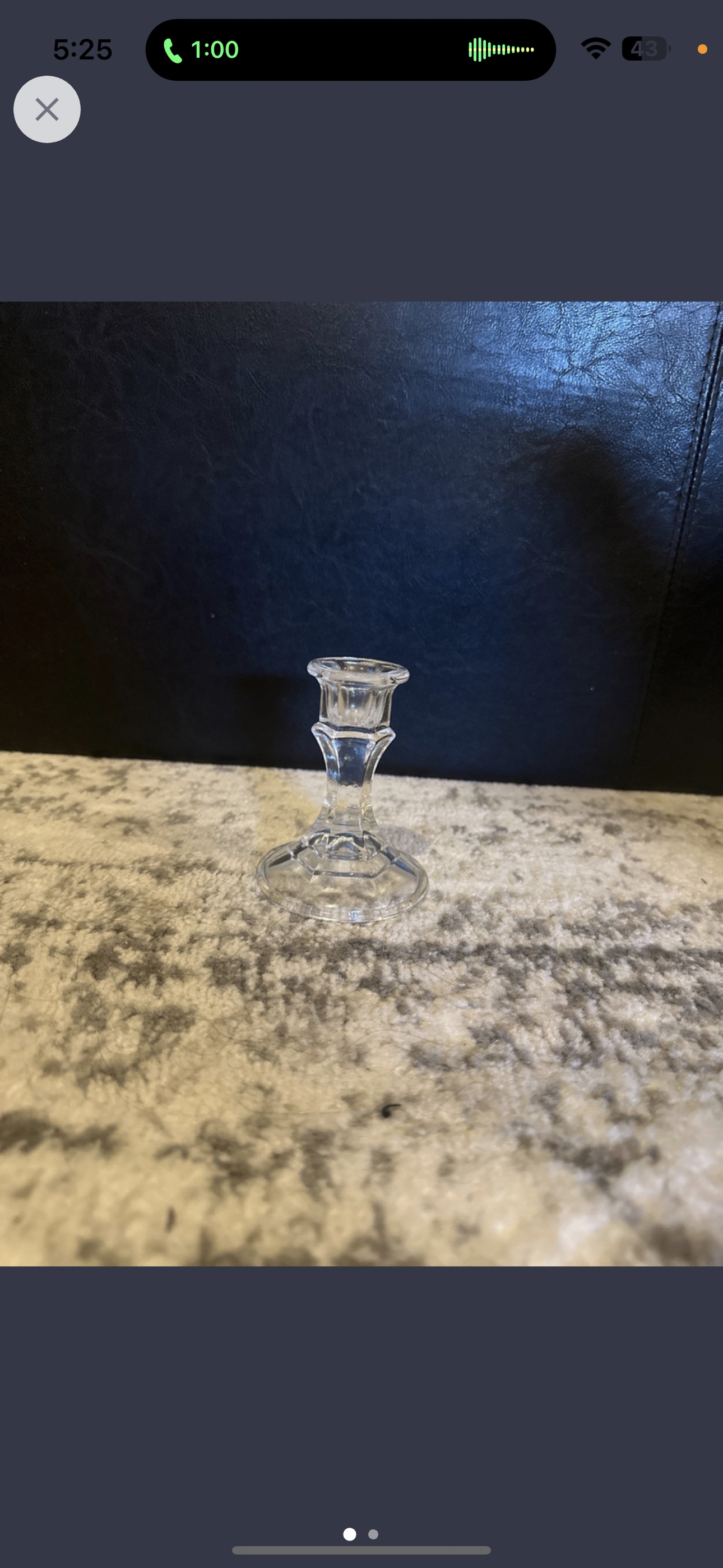 Crystal candle holder 🧡