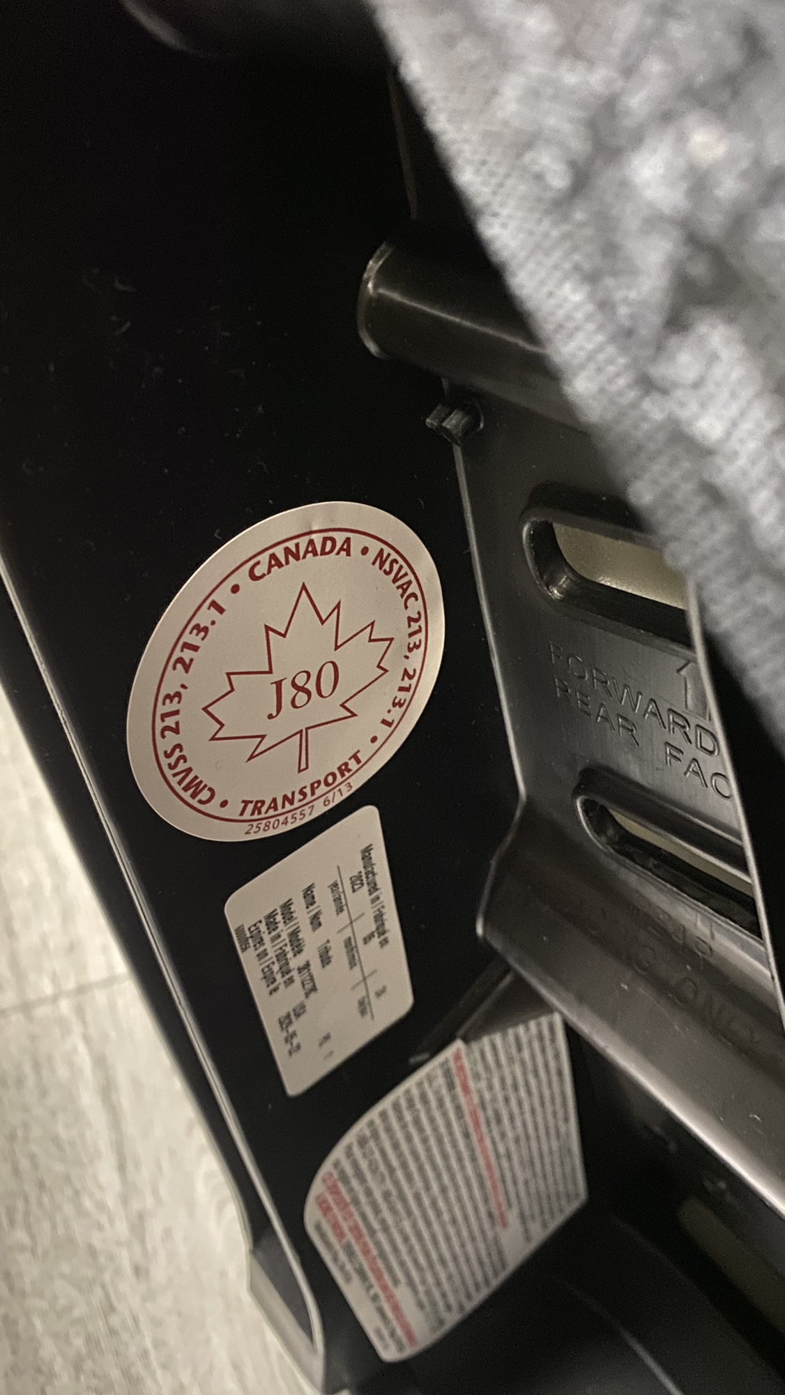 Car seat: Evenflo Tribute Convertible (Jupiter)