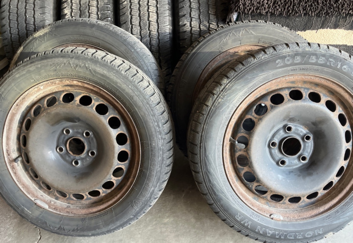 Set of winter wheels on a steelies 5x112 thumbnail