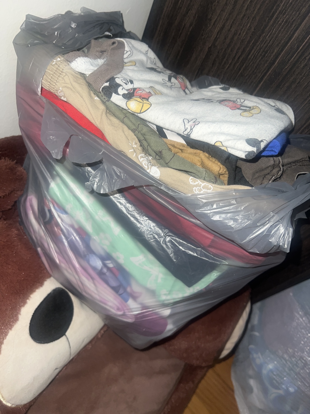 Mixed bag of kids clothes