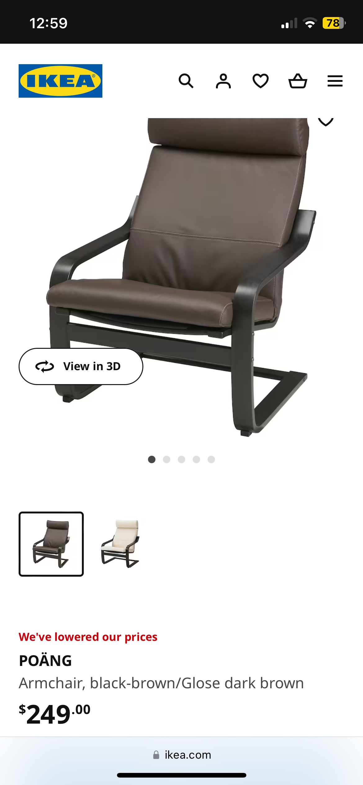 🧡IKEA chair and leg  rest - photo 3