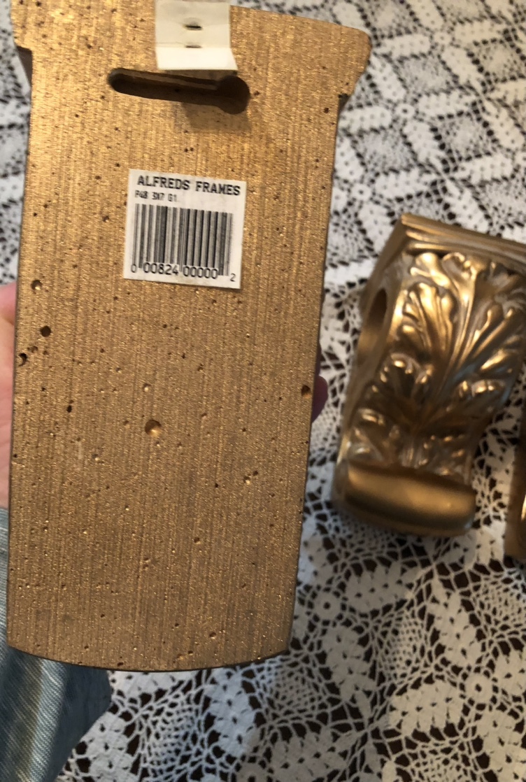 Set of 4 Curtain rod brackets, wall sconces - multi use image indicator(9)