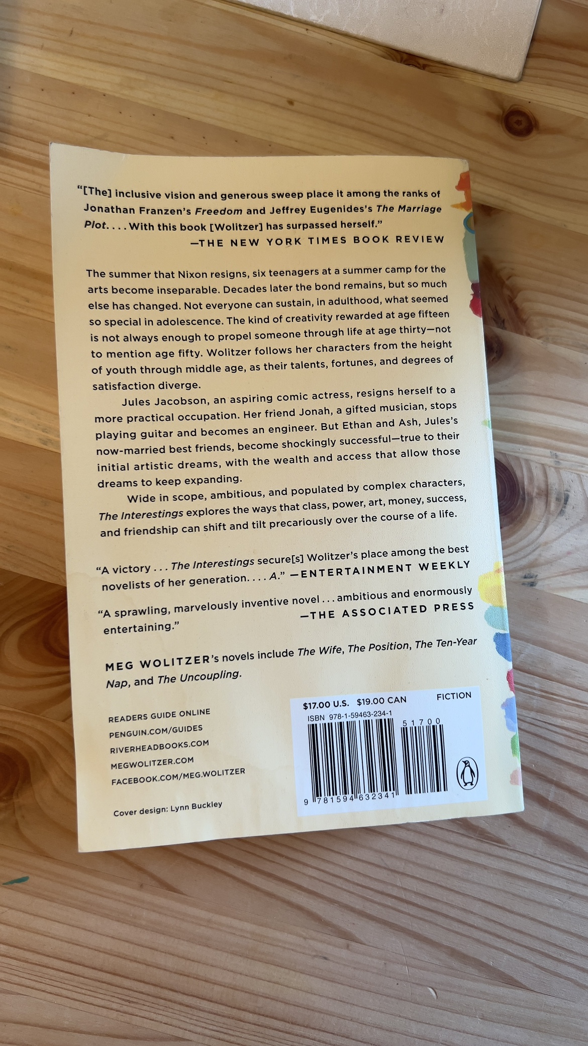 New York Times Bestseller Meg Wolitzer The Interestings image indicator(2)