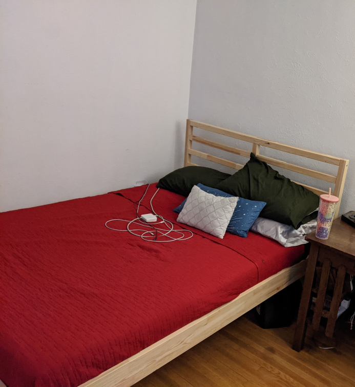 IKEA TARVA double bedframe and mattress