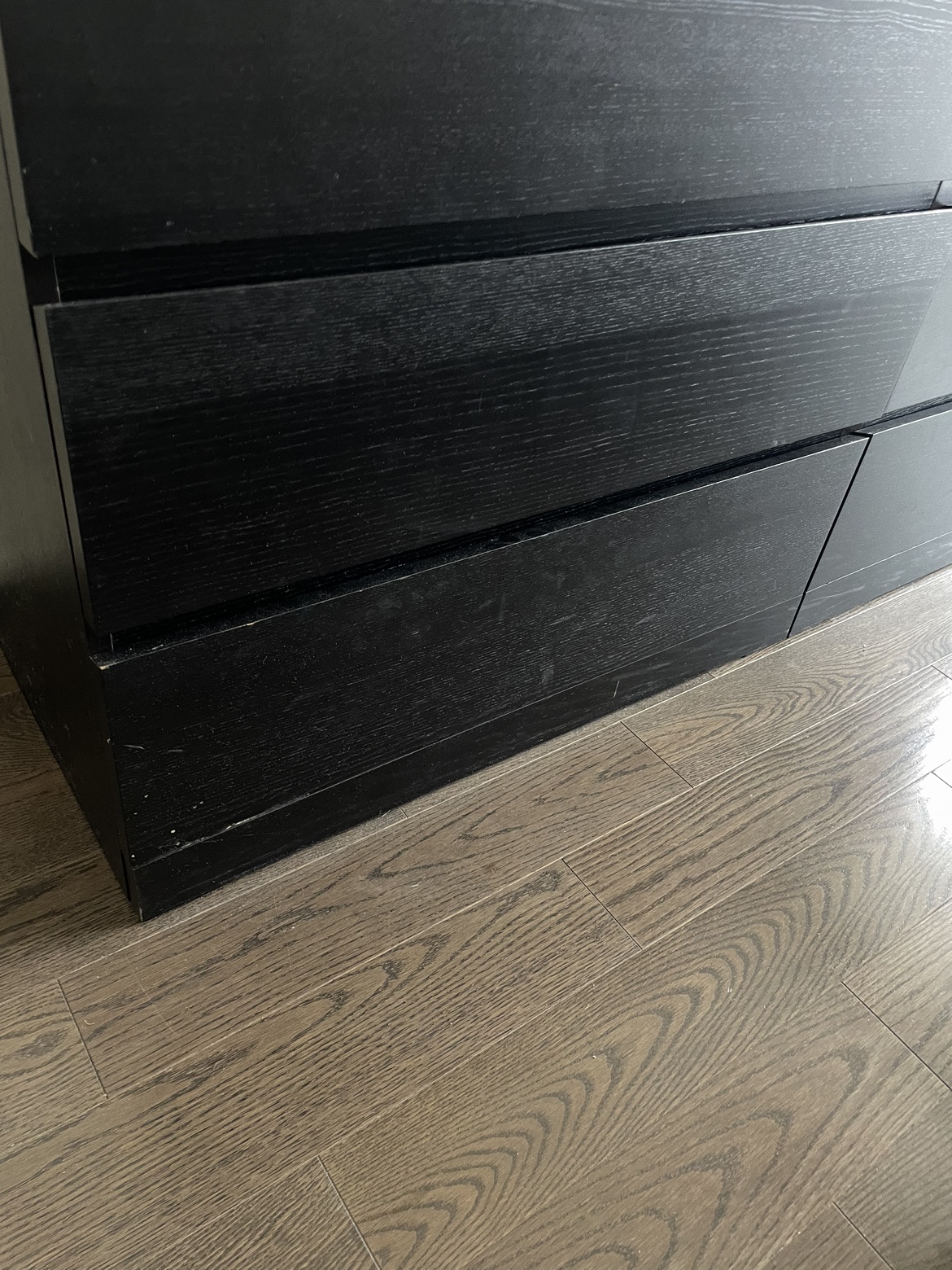 Black Ikea Malm 6 Drawer Dresser $80 - photo 2