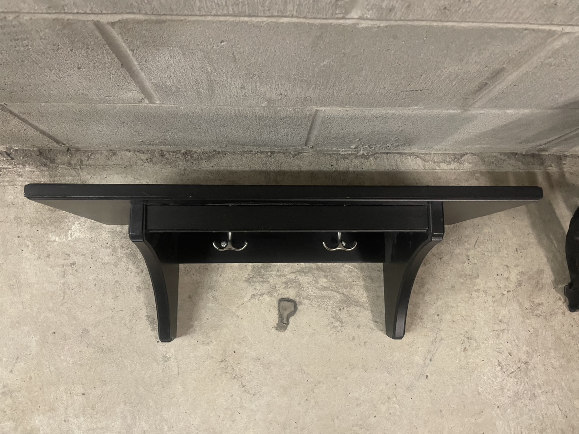 Ikea wall shelf with hooks