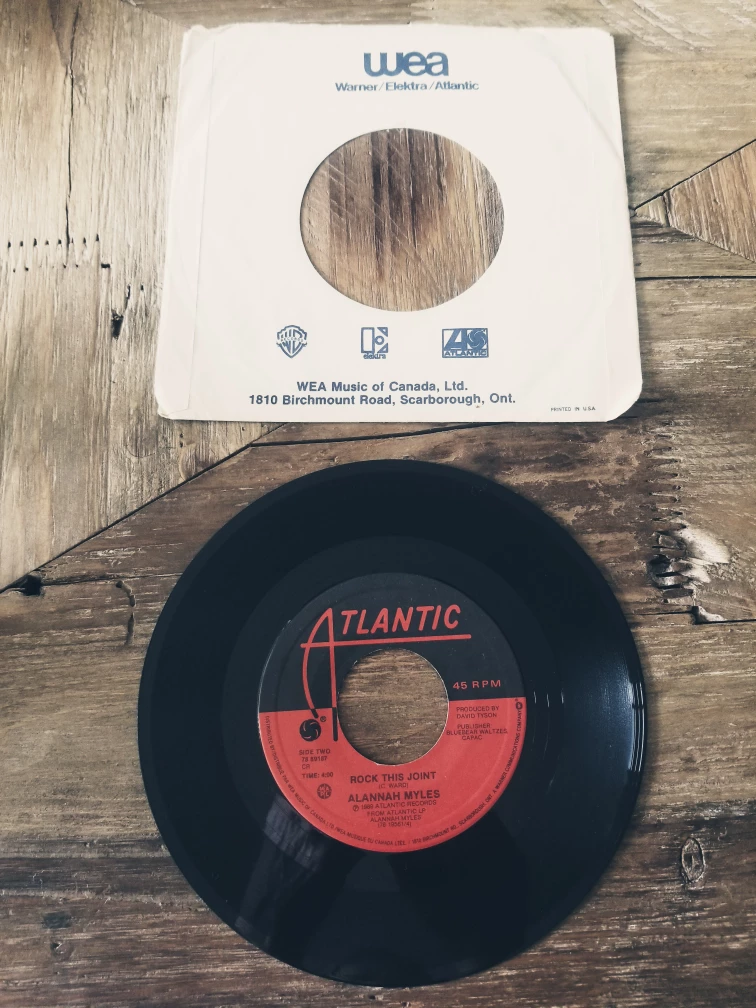 Alannah Myles "Love Is" 7 Inch Vinyl Record Single 80s VINTAGE - photo 2